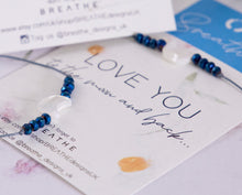 Load image into Gallery viewer, . LOVE YOU to the moon and back, Moon Bracelet for affirmation, declaring love, making a loved one feel special, a wonderful unique gift
