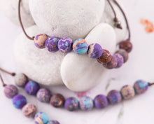 Load image into Gallery viewer, Imperial Jasper, Anxiety Calming, Stress Relief Jewellery, Breathe Bracelet, 10 Breaths Bracelet

