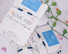 Load image into Gallery viewer, . LOVE YOU to the moon and back, Moon Bracelet for affirmation, declaring love, making a loved one feel special, a wonderful unique gift
