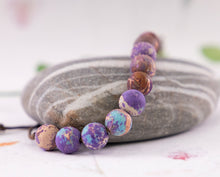 Load image into Gallery viewer, Imperial Jasper, Anxiety Calming, Stress Relief Jewellery, Breathe Bracelet, 10 Breaths Bracelet
