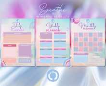 Load image into Gallery viewer, The Breathe Planner, Digital Download,  Daily, Weekly and Monthly Planner, A4 or print to your size, Print at home
