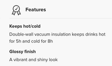 Load image into Gallery viewer, The BREATHE Tumbler, for hot or cold drinks, insulated with cap
