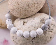 Load image into Gallery viewer, White Howlite, Natural Semi Precious Stone Bracelet

