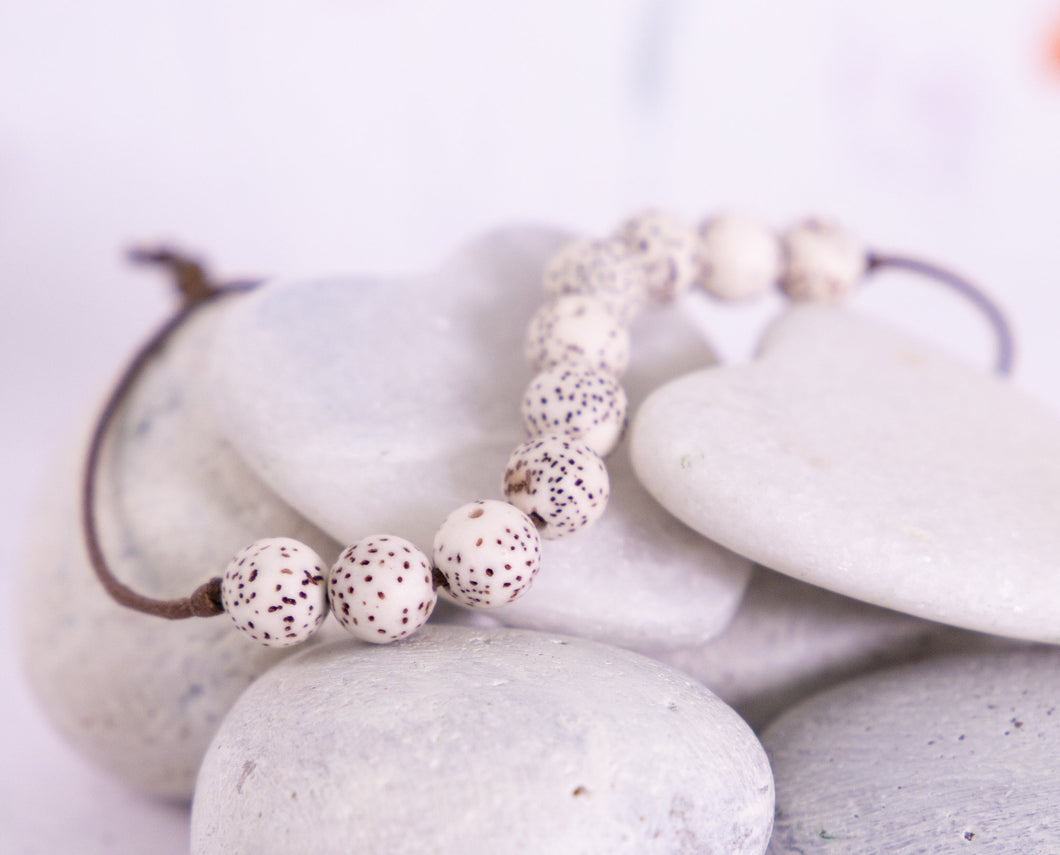 Lotus or Bodhi Bead Bracelet for mindfulness, meditation, calming and anxiety support