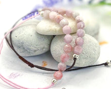 Load image into Gallery viewer, Kunzite Sermi Precious Stone Bracelet - 10 little stones for breath counting

